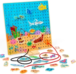 Bigjigs Toys planche à lacer – monde sous-marin