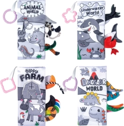 Ensemble de livres sensoriels doux pour bébés 4 pcs