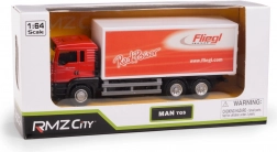 Modèle en métal du camion MAN TGS avec remorque FLIEGL 1:64