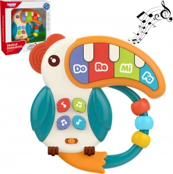 Woopie piano musical pour enfants et anneau de dentition pélican 3-en-1