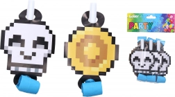 Sifflets de fête JEU, 6 pcs