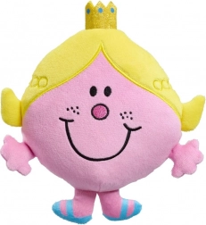 Poupée en peluche LITTLE MISS PRINCESS – princesse rose avec couronne