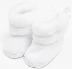 Bottines d’hiver pour bébé NEW BABY blanches 0–3 mois
