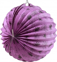 Lampion d’Halloween avec motif d’araignées 25 cm