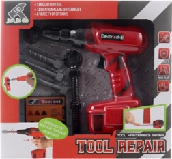 Perceuse pour enfants à piles avec embouts