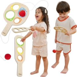 VIGA jeu en bois attrape-balle avec comptage des points