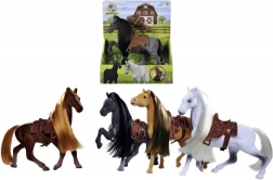 cheval jouet 19 cm avec selle et peigne – NATURE WORLD