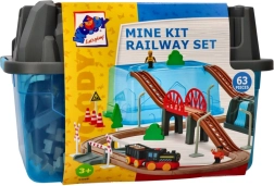 Set de train pour enfants avec 63 pièces