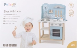 VIGA PolarB cuisine en bois avec accessoires – bleu