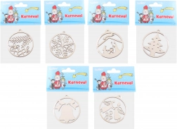 Décoration de Noël en bois 63 mm