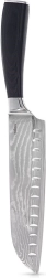 Couteau de cuisine santoku en acier damas 31 cm