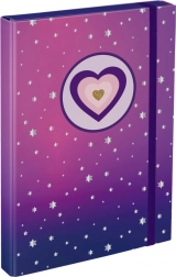 Chemises pour cahiers scolaires A4 Chevaux Cœur