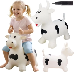 Vache sauteur gonflable Woopie avec pompe