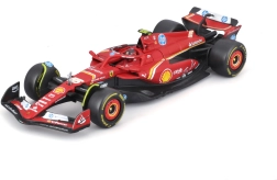 modèle de voiture Formula 1 Ferrari SF-24 1:43 avec pilote Carlos Sainz dans coffret cadeau