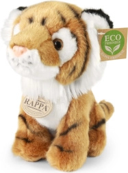 Tigre en peluche ECO-FRIENDLY assis 18 cm