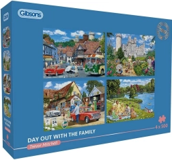 Puzzle Gibsons Sortie en famille 4×500 pièces