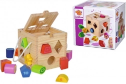 Cube en bois – boîte à formes, 12 pièces