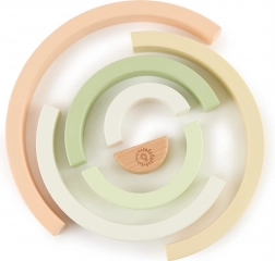 Arc-en-ciel empilable en bois Bieco pour enfants