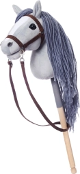 Cheval Hobby sur bâton Hoppihorse gris