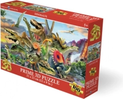 Puzzle 3D dinosaures 100 pièces