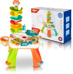 Table interactive avec toboggan pour enfants avec lumières et sons