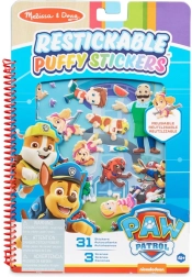 Autocollants puffy réutilisables PAW PATROL – livre d’activités 19 × 28 cm