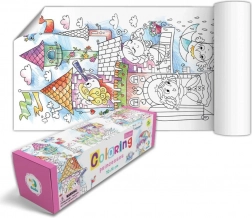 Affiche à colorier – princesse 70 × 16 cm dans une boîte cadeau