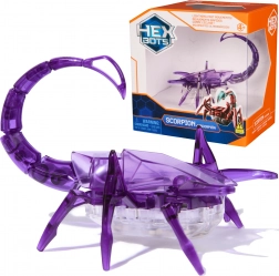 HEXBUG scorpion robot violet avec lumière – jouet sensoriel mobile