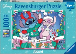 Puzzle 100 pièces DISNEY Stitch Noël