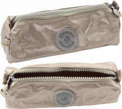 Trousse scolaire à une seule compartiment argentée