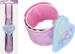 Bracelet cœur avec paillettes 21,5 cm