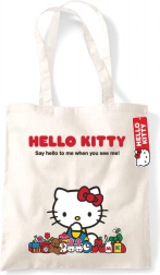 Sac de courses naturel HELLO KITTY
