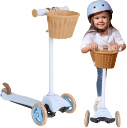EVO trottinette tricycle pour enfants avec panier Mini Cruiser bleu