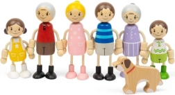 Bigjigs Toys set de poupées de maison de poupée famille