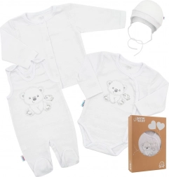 Ensemble nouveau-né pour maternité New Baby Sweet Bear blanc 62 (3–6 mois)