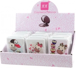 Miroir de poche avec motif girafe, 6 modèles