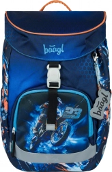 Sac à dos scolaire Baagl Airy avec motif de moto