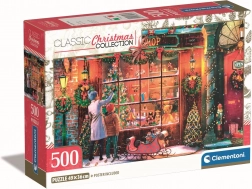 CLEMENTONI Puzzle Collection de Noël : Ancienne boutique de Noël 500 pièces