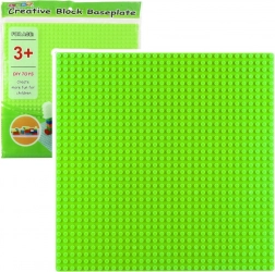 Plaque de construction pour briques de construction vert clair 25,5 x 25,5 cm