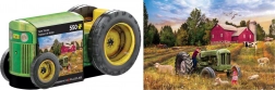 EUROGRAPHICS Puzzle en boîte métallique Tracteur ancien 550 pièces