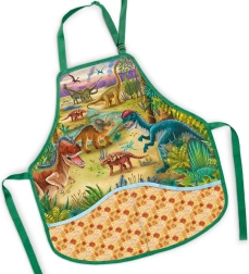 Tablier enfant pour arts plastiques Dinosaures 50 × 55 cm - 1 pièce