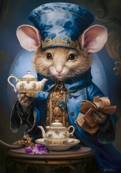 Puzzle 500 pièces – L’heure du thé, petite souris