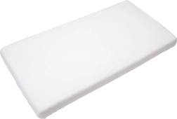 Timboo drap-housse doux en bambou 40 × 90 cm blanc