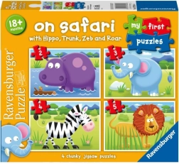 Mes premiers puzzles : Safari 4-en-1