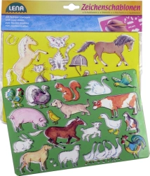 Lena pochoirs à dessiner – chevaux et chats