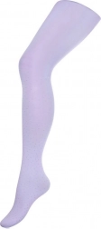 collants pour enfants en coton New Baby violet clair à pois 140–146