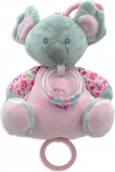 Boîte à musique rose Koala 18 cm