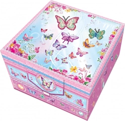 coffret secret de correspondance à deux niveaux avec stylo décoratif