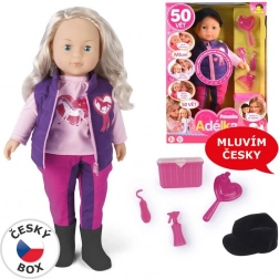 Poupée Adélka Jockey parlante 38 cm
