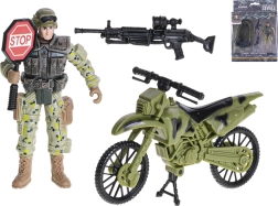 Figurine articulée de soldat 10 cm avec accessoires